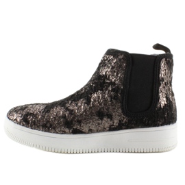 Stivaletti Chelsea per bambini suola sportiva nero 2
