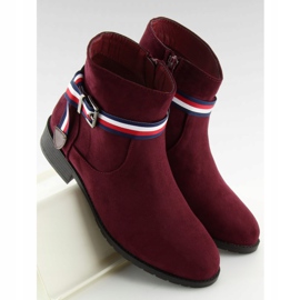 Stivaletti Chelsea marrone da donna 99-150 Rosso 1