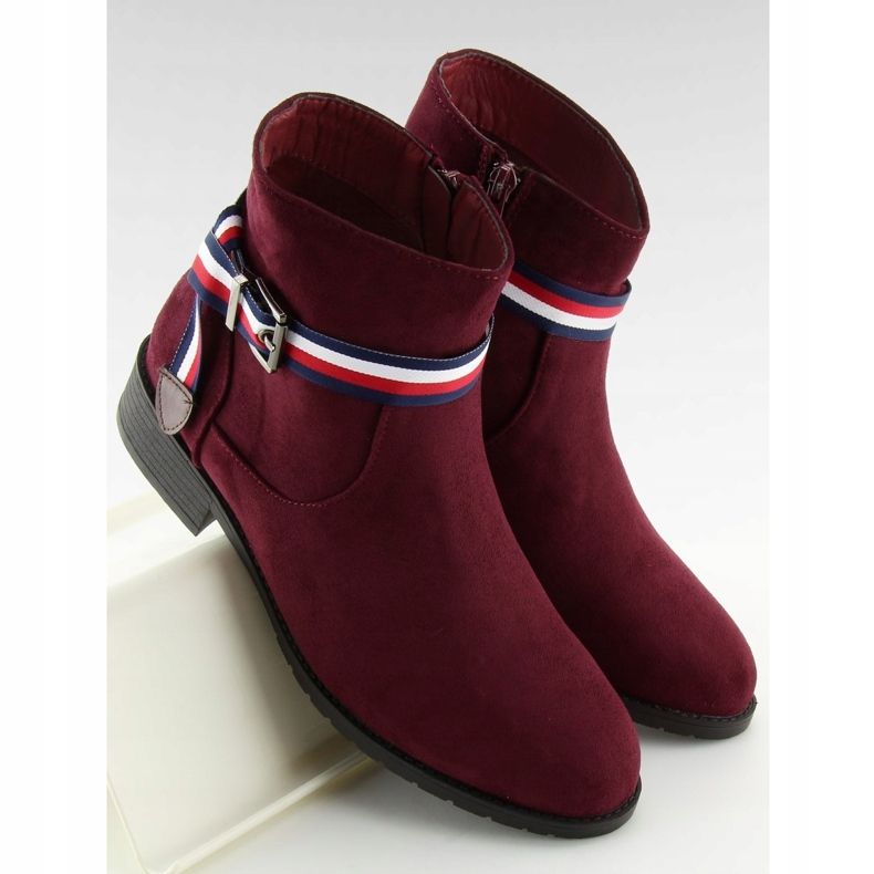 Stivaletti Chelsea marrone da donna 99-150 Rosso 1