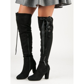 R'S Moschettieri in camoscio nero 2