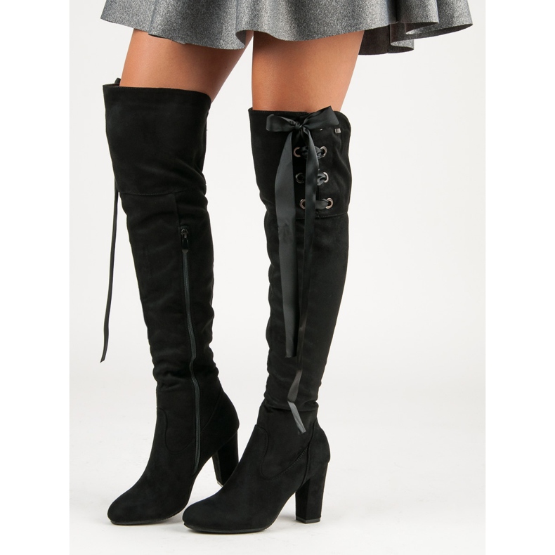R'S Moschettieri in camoscio nero 2