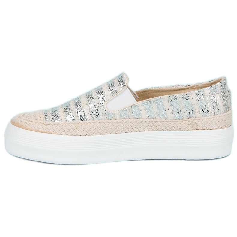 J. Star Espadrillas d'argento grigio 1