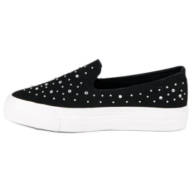 J. Star Sneakers senza lacci nere nero 1
