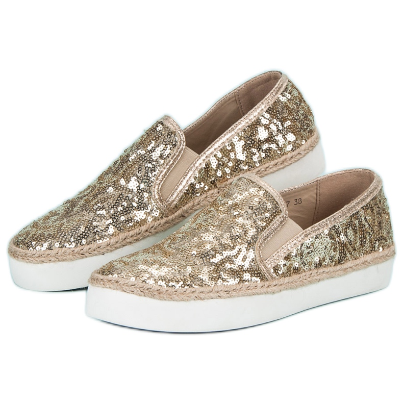 J. Star Sneakers da donna alla moda giallo 1