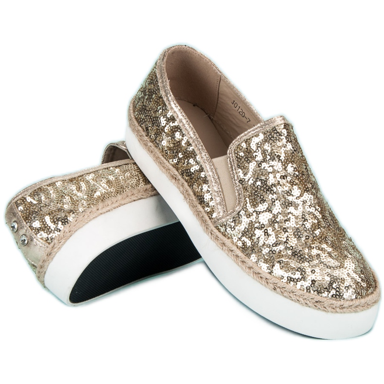 J. Star Sneakers da donna alla moda giallo 2