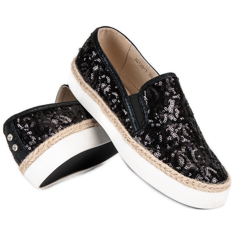 J. Star Sneakers da donna alla moda nero 1