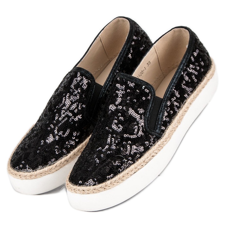 J. Star Sneakers da donna alla moda nero 2