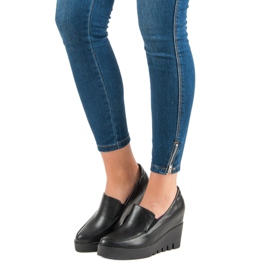 J. Star Scarpe eleganti con zeppa nero 1