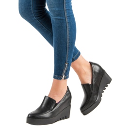 J. Star Scarpe eleganti con zeppa nero 2