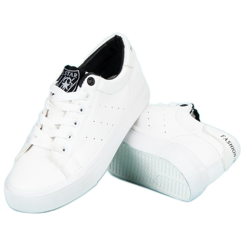J. Star Sneakers con lacci bianca 2