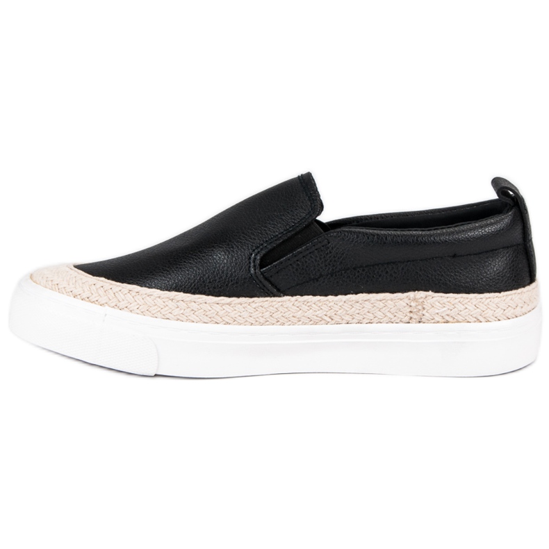 J. Star Espadrillas scivolose nero 1