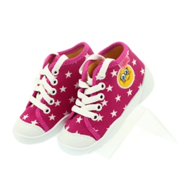 Scarpe da ginnastica per bambini Befado pantofole 218p055 bianca rosa 4