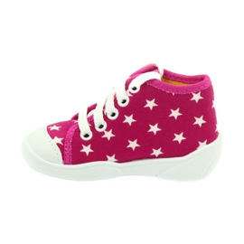 Scarpe da ginnastica per bambini Befado pantofole 218p055 bianco rosa 2