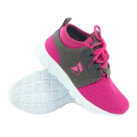 Scarpe sportive per bambini Befado 516Y033 rosa grigio 3