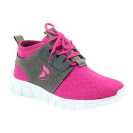 Scarpe sportive per bambini Befado 516Y033 rosa grigio 1