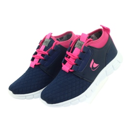 Scarpe sportive per bambini Befado 516Y034 blu navy rosa 4