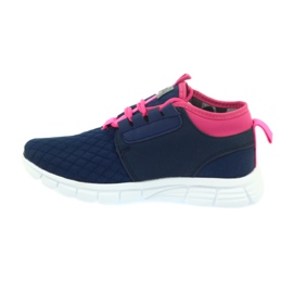 Scarpe sportive per bambini Befado 516Y034 blu navy rosa 2
