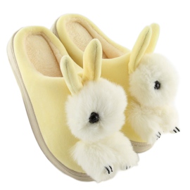 Pantofole da donna gialle DD90 beige giallo 1