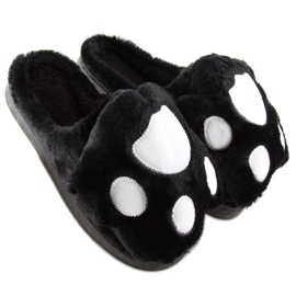 Pantofole nere da donna nere DD93 nere nero 2