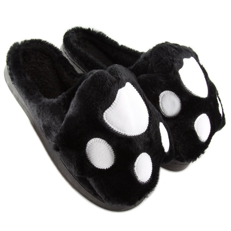 Pantofole nere da donna nere DD93 nere nero 2