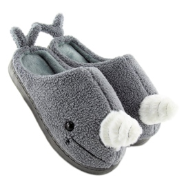 Pantofole da donna grigie DD92 Grey grigio 1