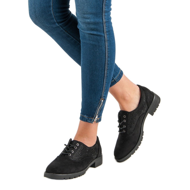 Scarpe in camoscio nero 2