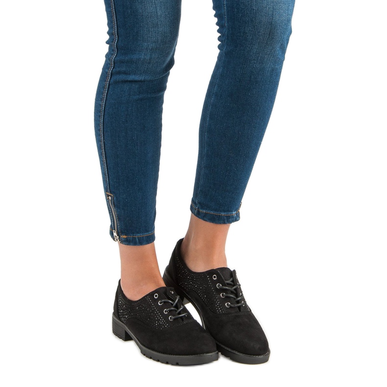Scarpe in camoscio nero 1