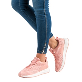 Scarpe sportive leggere rosa 1