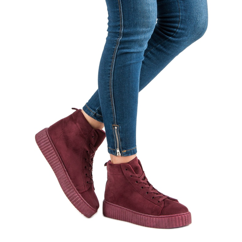 Wilady Sneakers sopra la caviglia rosso 1