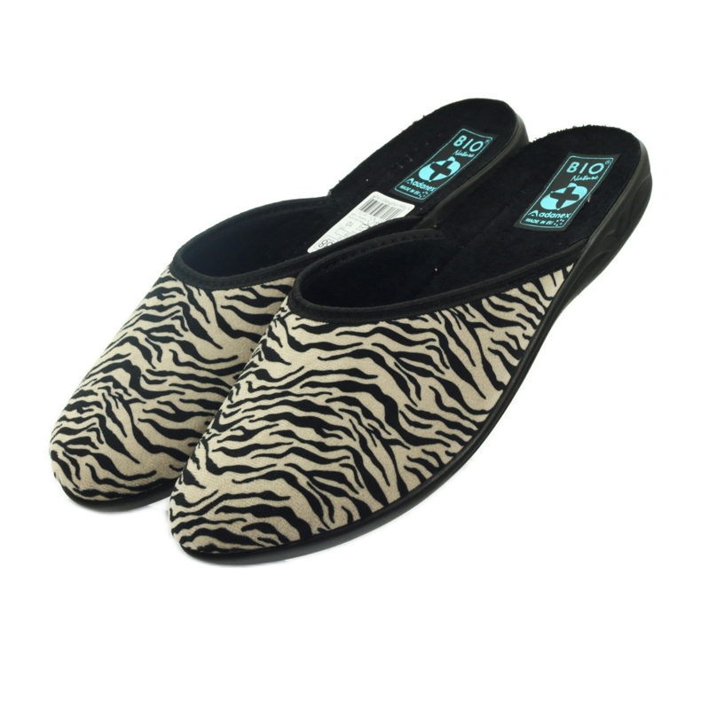 Pantofole in velluto Adanex 15819 nero 3