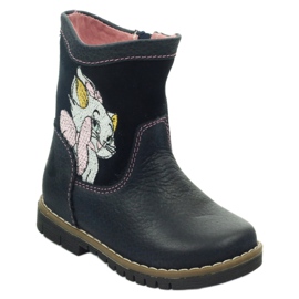 Ren But Stivali in pelle per bambini con gattino Ren ma 1525 blu navy 1