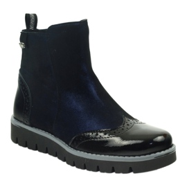 Stivali termici Ren But 4379 blu navy nero 1