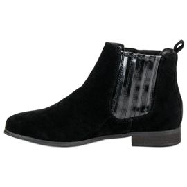 Stivali Jodhpur in camoscio nero 1