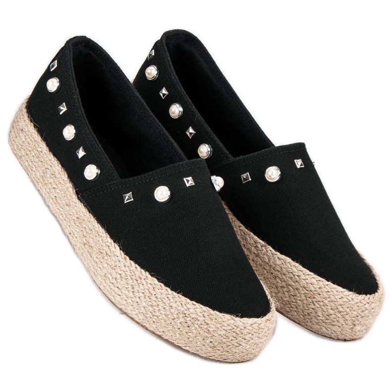 J. Star Espadrillas nere nero 2