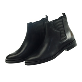 Stivali neri Edeo, slip-on 3244 nero 4