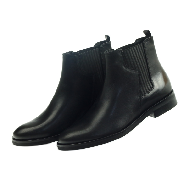 Stivali neri Edeo, slip-on 3244 nero 4