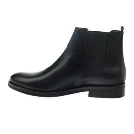 Stivali neri Edeo, slip-on 3244 nero 2