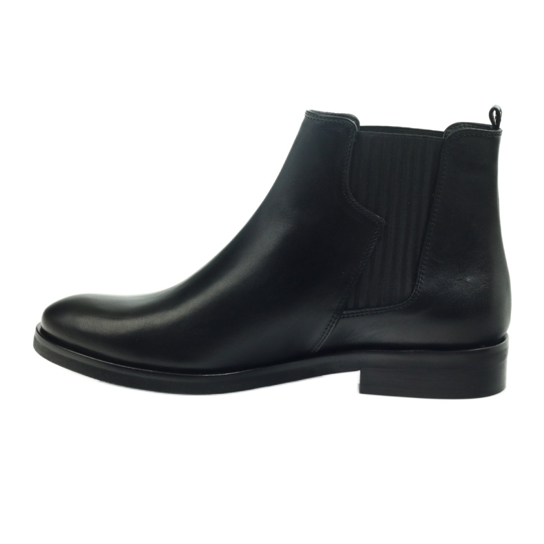 Stivali neri Edeo, slip-on 3244 nero 2