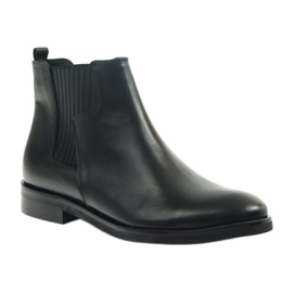 Stivali neri Edeo, slip-on 3244 nero 1