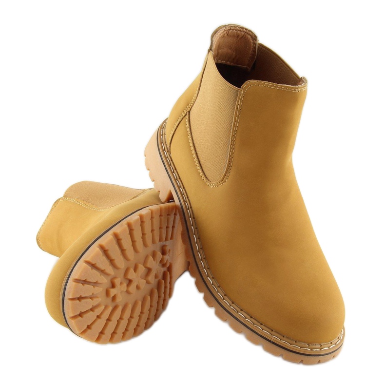Stivaletti Chelsea cammello 1367 Cammello giallo 1