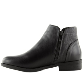 Stivaletti Chelsea neri da donna Q-33 Black nero 1