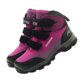 Mttrek Stivaletti velcro MT TREK 011 fucsia nero viola rosa 4