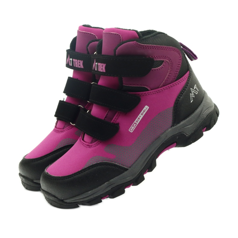 Mttrek Stivaletti velcro MT TREK 011 fucsia nero viola rosa 4
