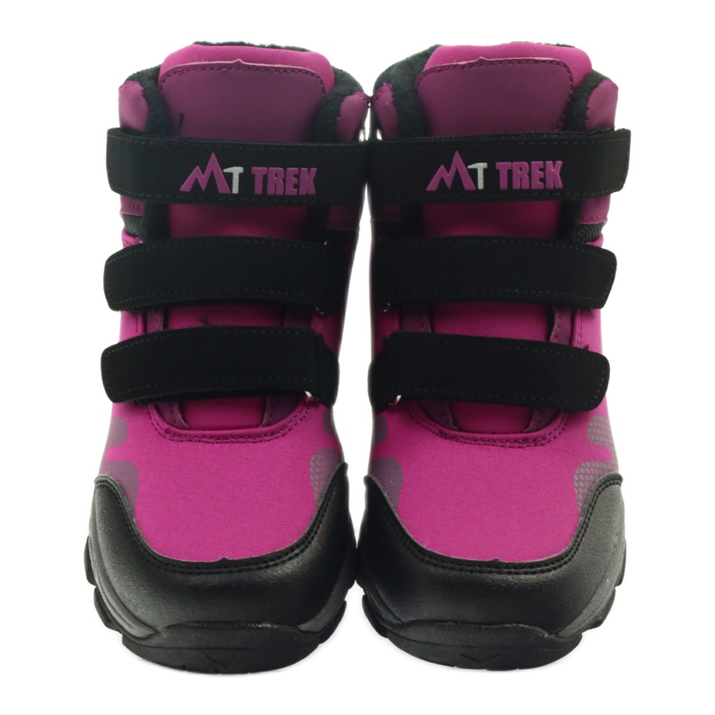 Mttrek Stivaletti velcro MT TREK 011 fucsia nero viola rosa 3