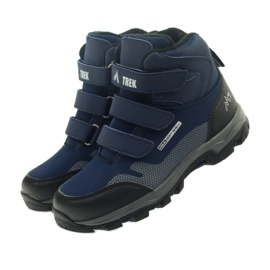 Mttrek Stivali con velcro MT TREK 012 blu navy nero 4