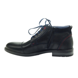 Scarpe in pelle Nikopol isolate con un cursore 689 nero 2