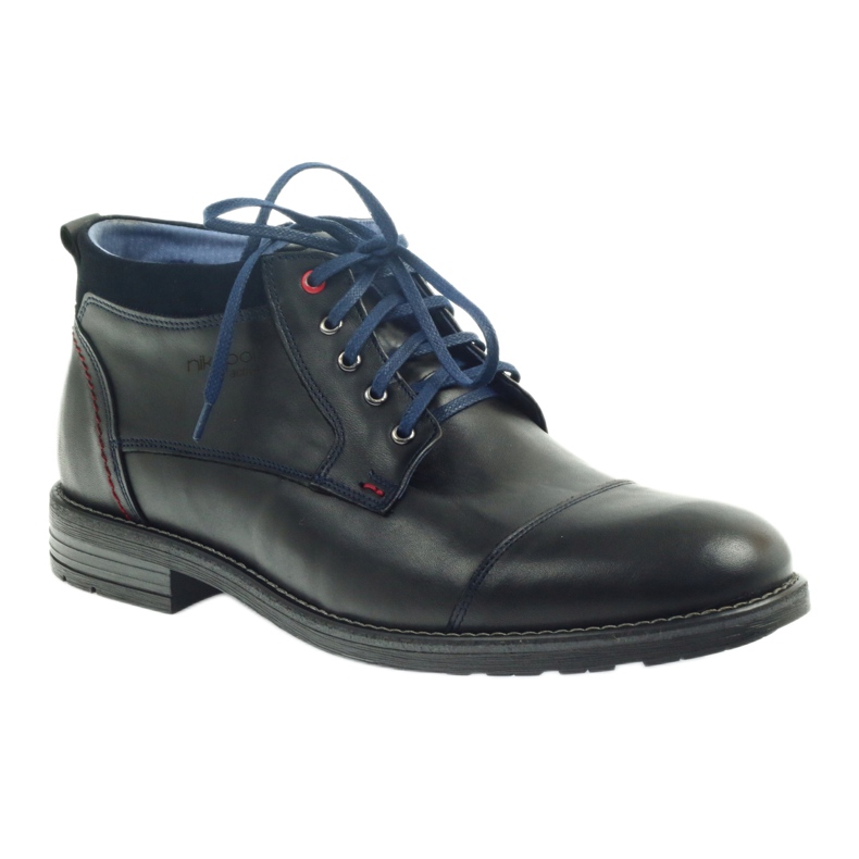 Scarpe in pelle Nikopol isolate con un cursore 689 nero 1