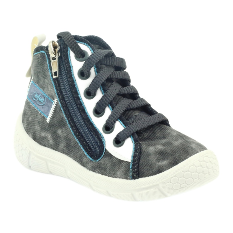Befado scarpe da bambino sneakers pantofole 547x001 bianca blu grigio 1