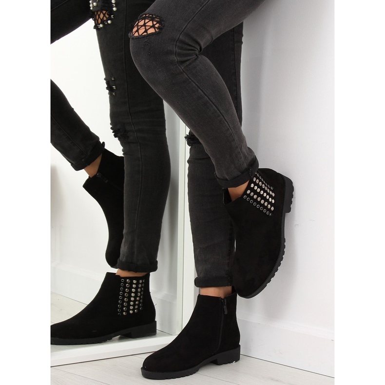 Stivaletti Chelsea neri da donna 108-107 Nero 1