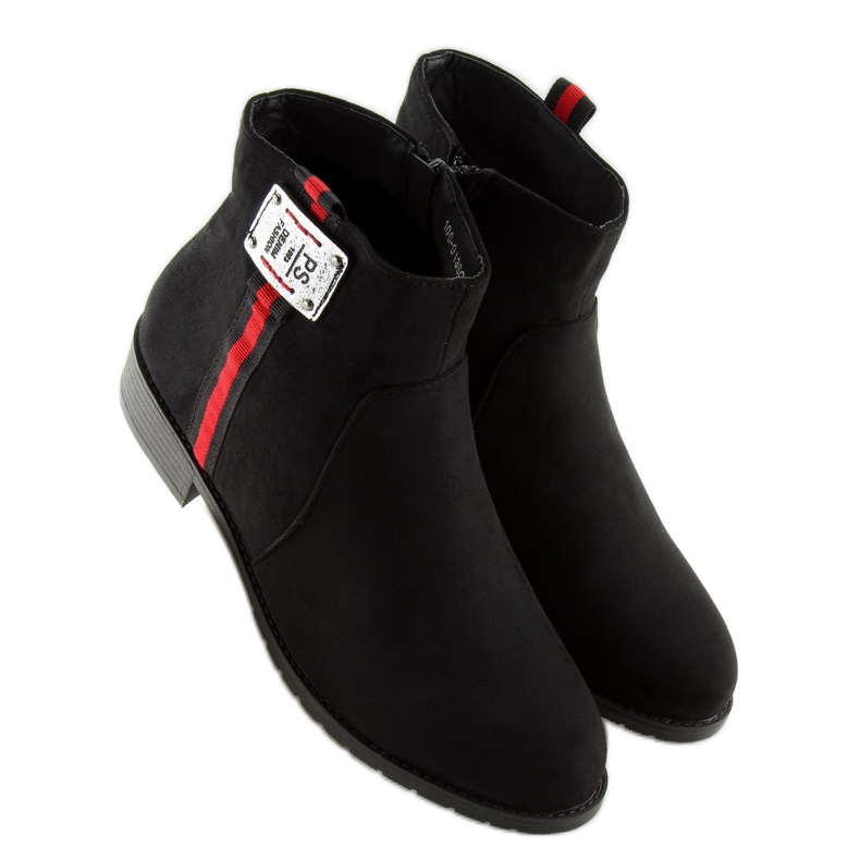 Stivaletti Chelsea in camoscio nero 100-913B0-2 Nero 1